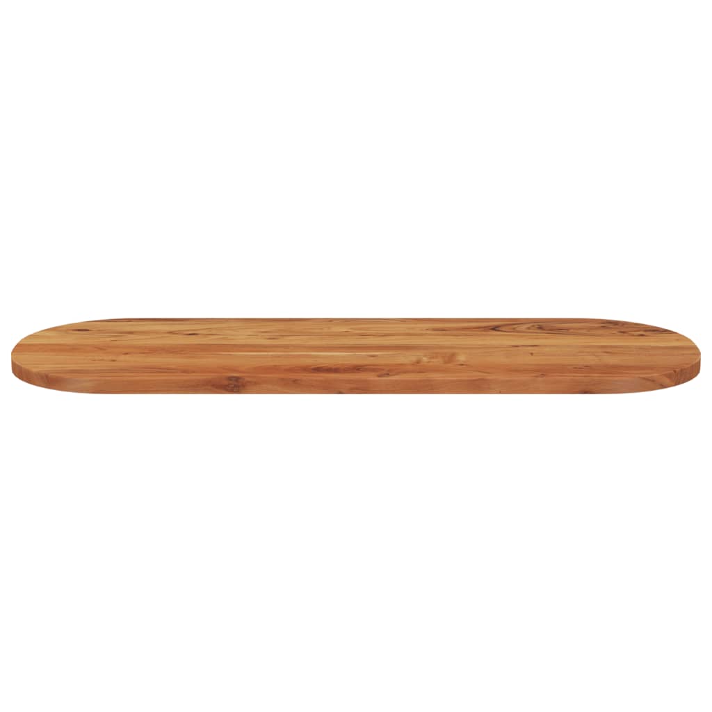 Dessus de table 110x40x3,8 cm ovale bois massif d'acacia - XIOS