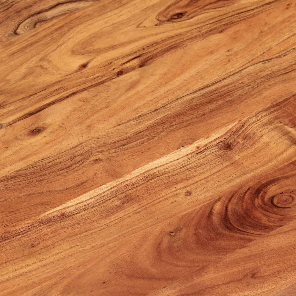 Dessus de table 110x40x3,8 cm ovale bois massif d'acacia - XIOS