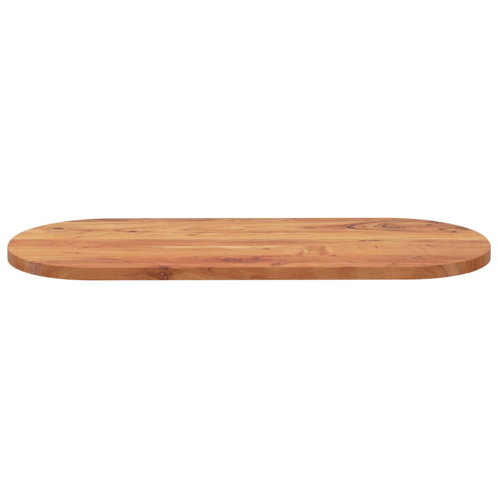 Dessus de table 120x50x3,8 cm ovale bois massif d'acacia - XIOS