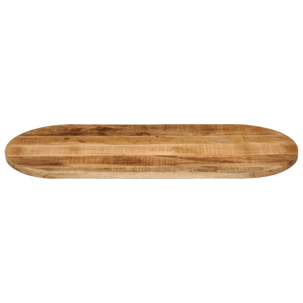 Dessus de table 100x50x3,8cm ovale bois massif de manguier brut - XIOS