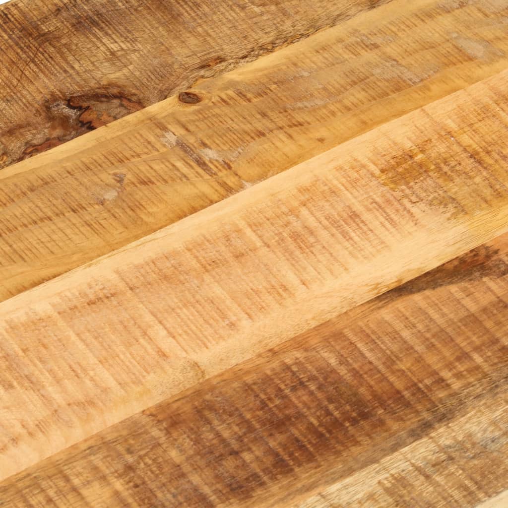 Dessus de table 100x50x3,8cm ovale bois massif de manguier brut - XIOS