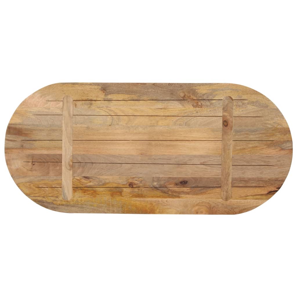Dessus de table 80x40x2,5 cm ovale bois massif de manguier - XIOS