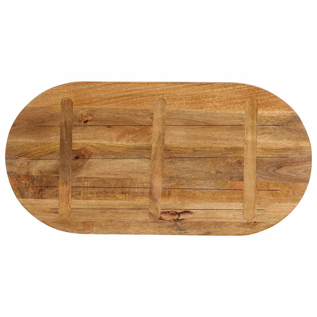 Dessus de table 140x60x2,5 cm ovale bois massif de manguier - XIOS