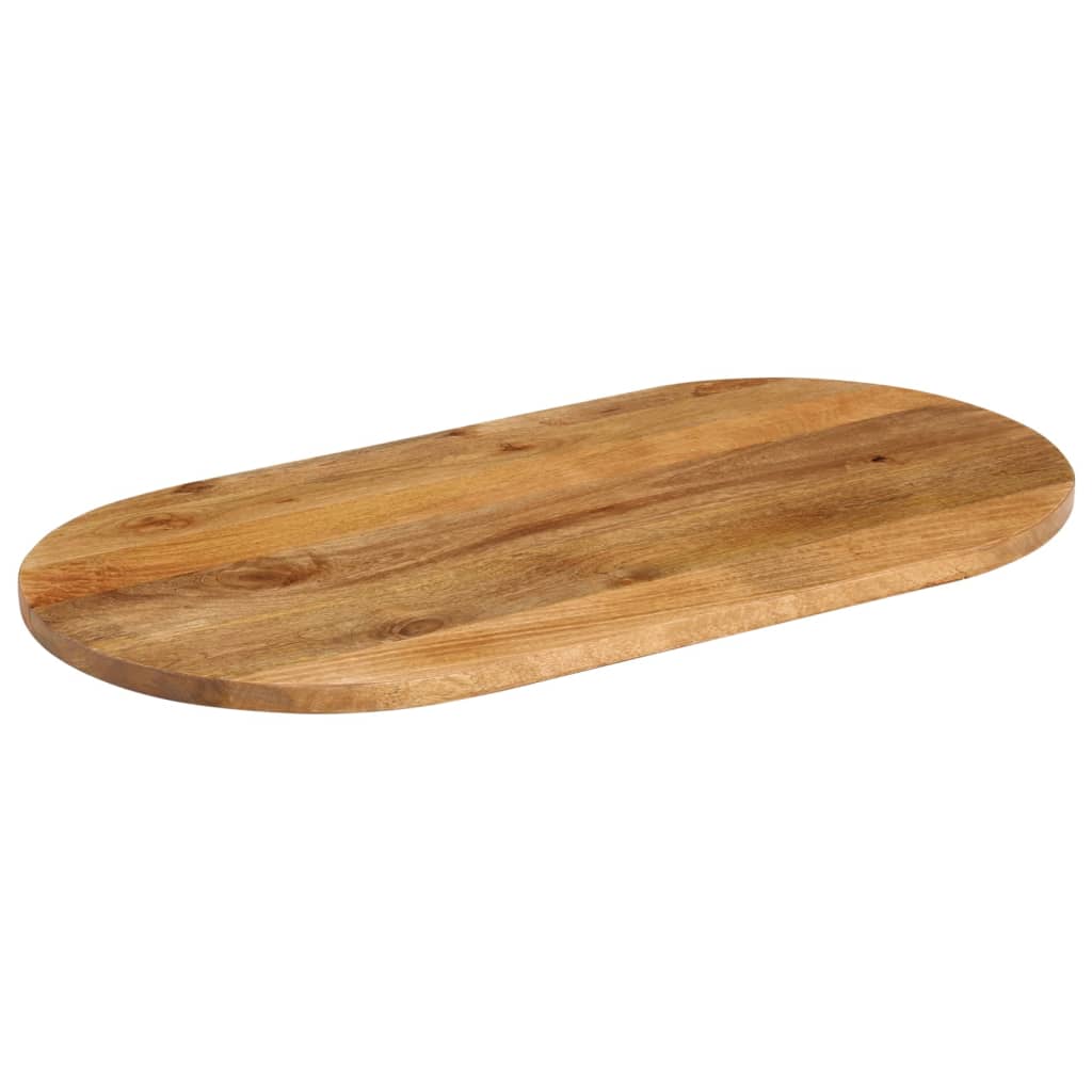 Dessus de table 110x50x3,8 cm ovale bois massif de manguier - XIOS