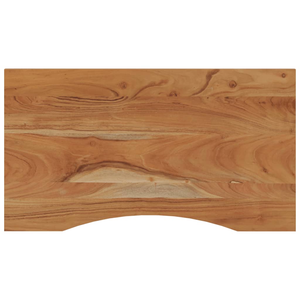 Dessus de bureau 100x50x2,5 cm rectangulaire bois massif acacia - XIOS