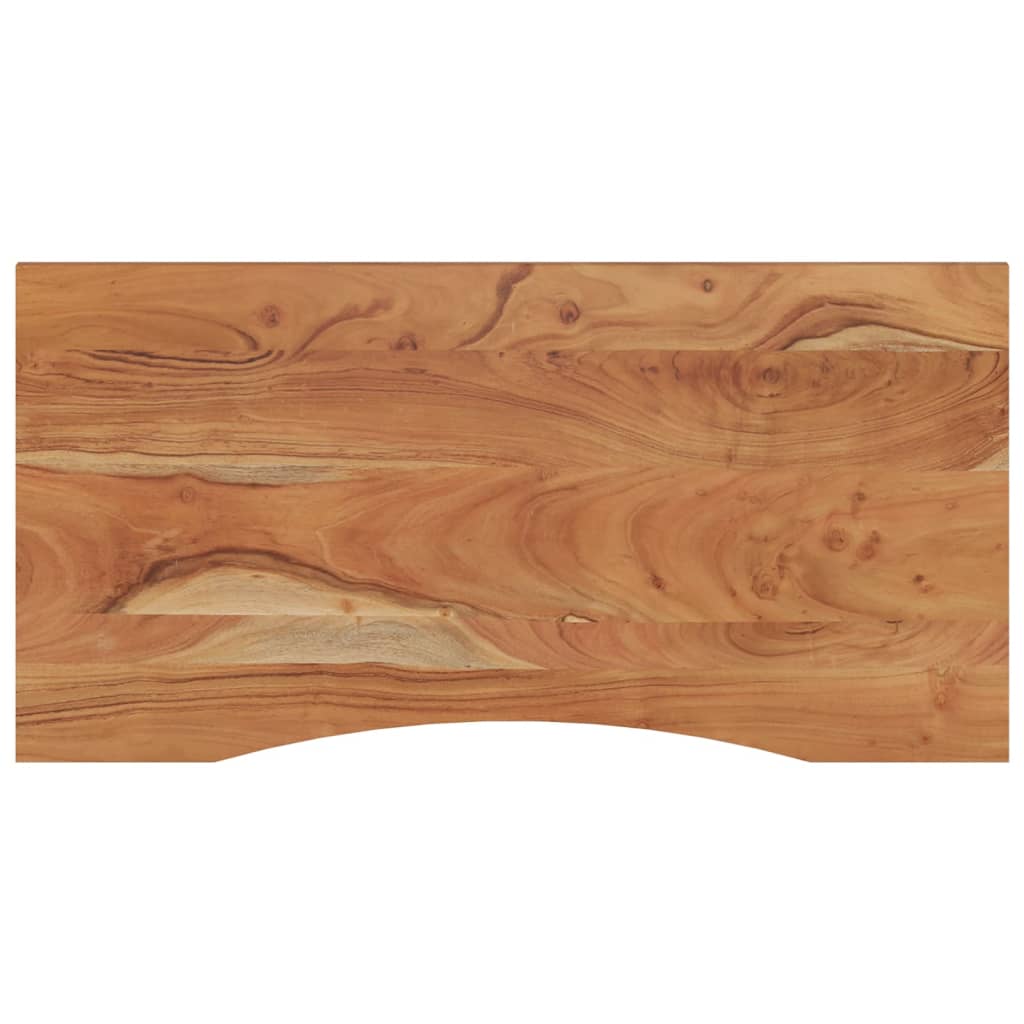 Dessus de bureau 110x60x2,5 cm rectangulaire bois massif acacia - XIOS