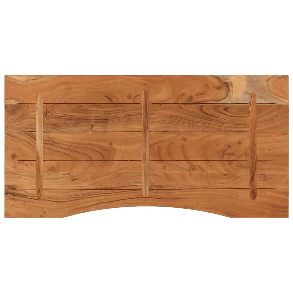 Dessus de bureau 110x60x2,5 cm rectangulaire bois massif acacia - XIOS