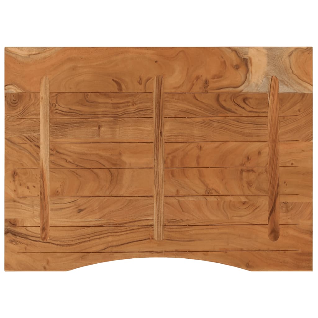 Dessus de bureau 100x80x2,5 cm rectangulaire bois massif acacia - XIOS