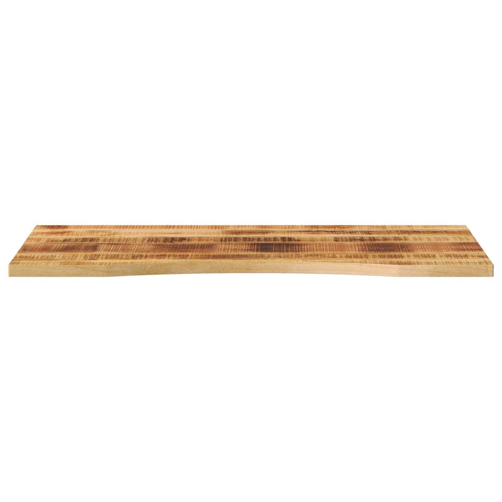 Dessus de bureau avec courbe 120x60x2,5 cm manguier massif brut - XIOS