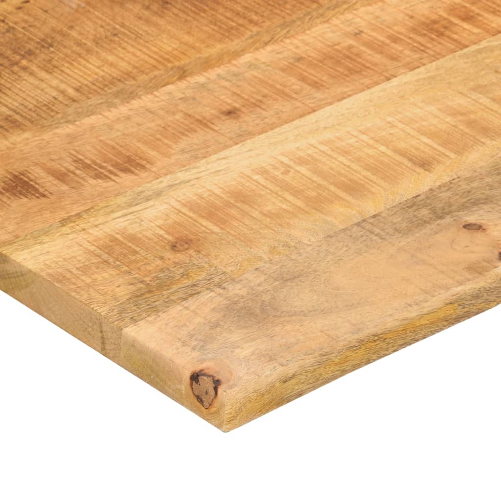 Dessus de bureau avec courbe 120x60x2,5 cm manguier massif brut - XIOS