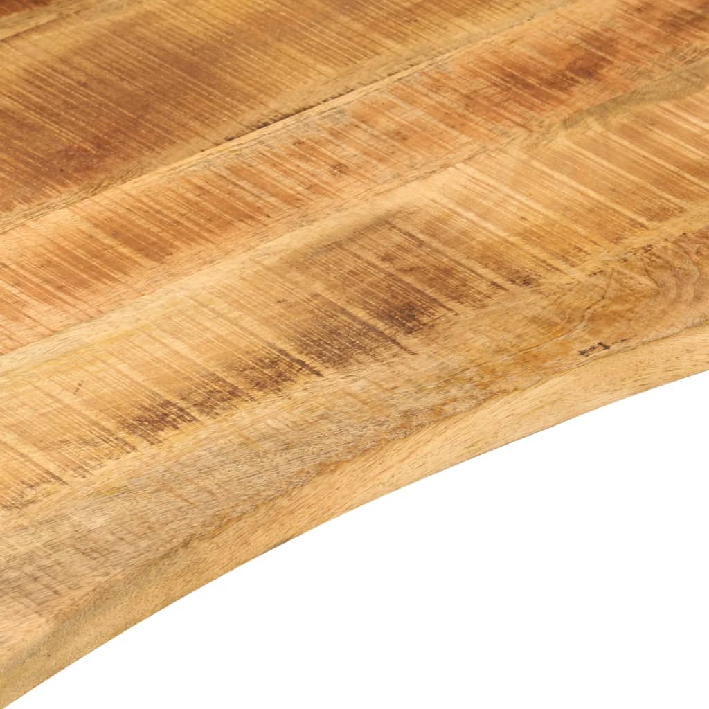 Dessus de bureau avec courbe 120x60x2,5 cm manguier massif brut - XIOS