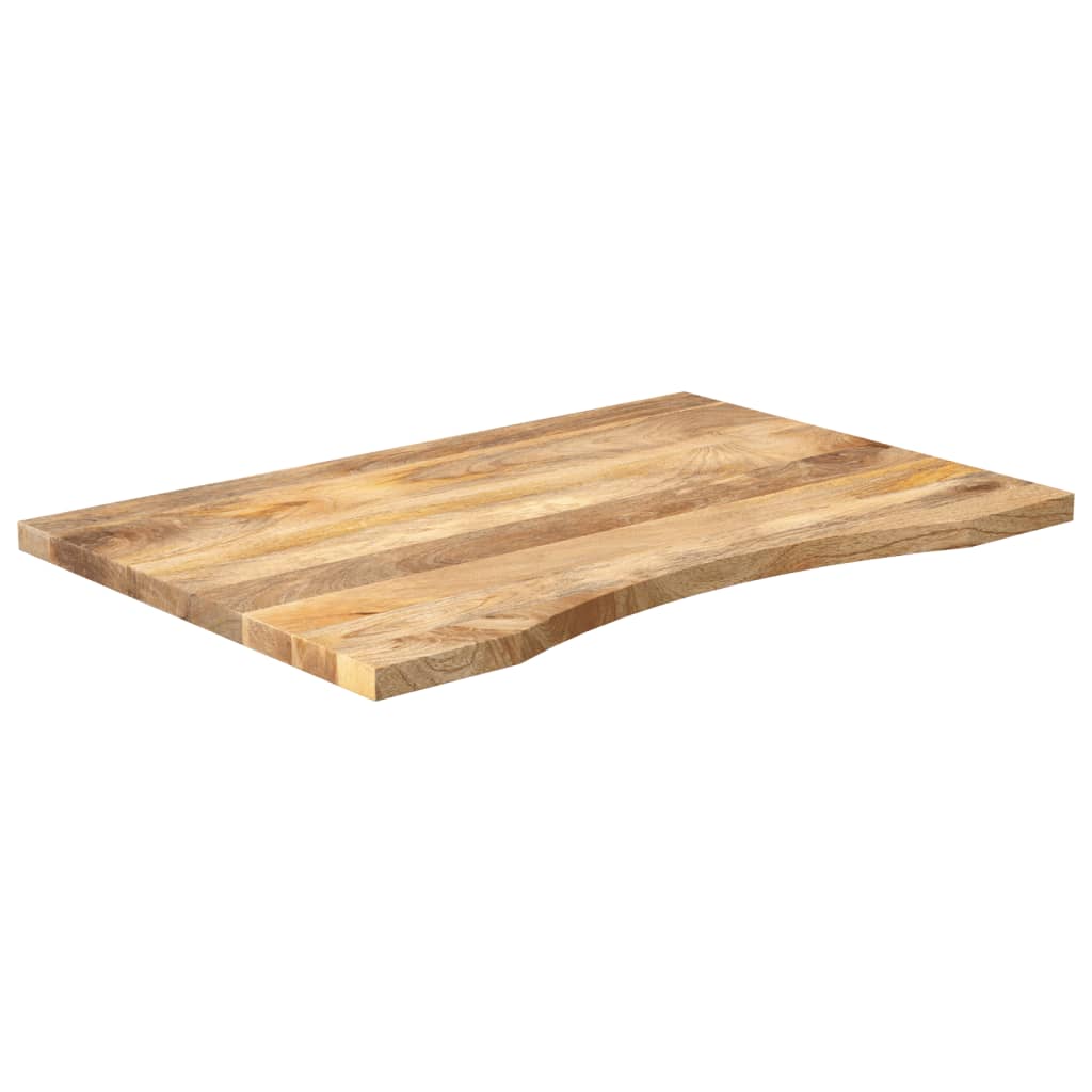 Dessus de bureau avec courbe 100x50x2,5 cm manguier massif brut - XIOS