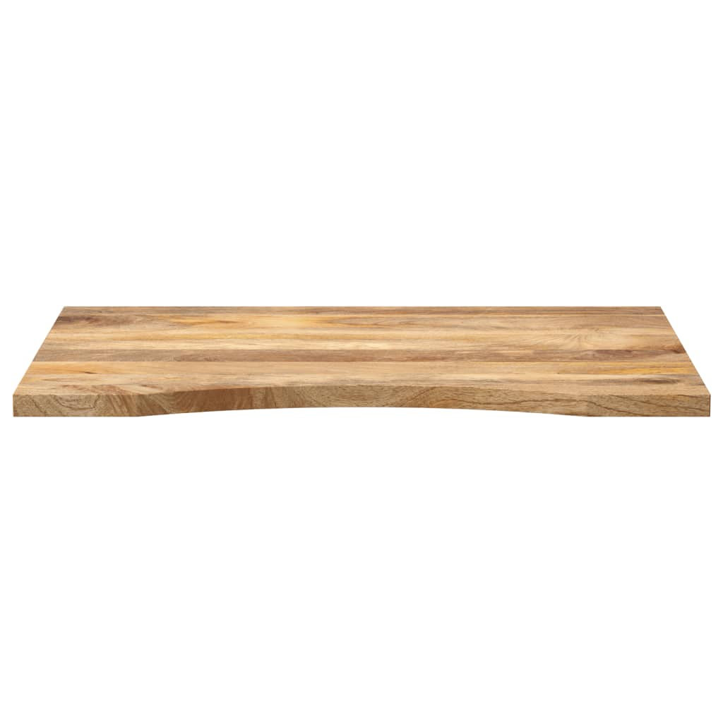 Dessus de bureau avec courbe 100x50x2,5 cm manguier massif brut - XIOS