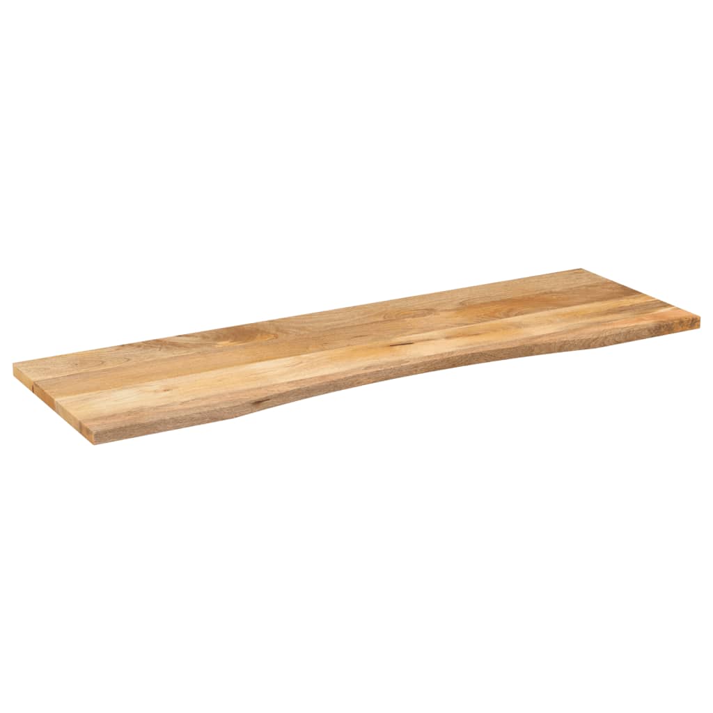 Dessus de bureau avec courbe 160x50x2,5 cm manguier massif brut - XIOS