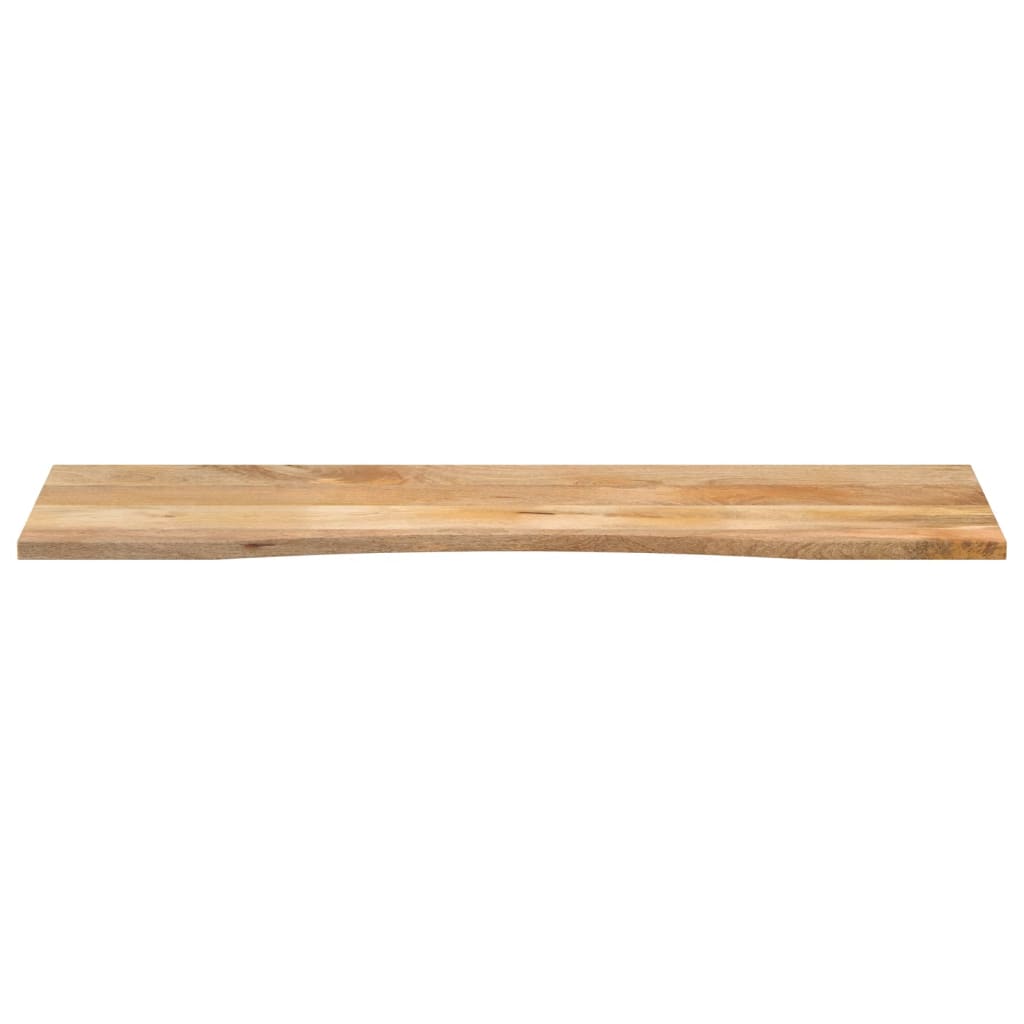 Dessus de bureau avec courbe 160x50x2,5 cm manguier massif brut - XIOS