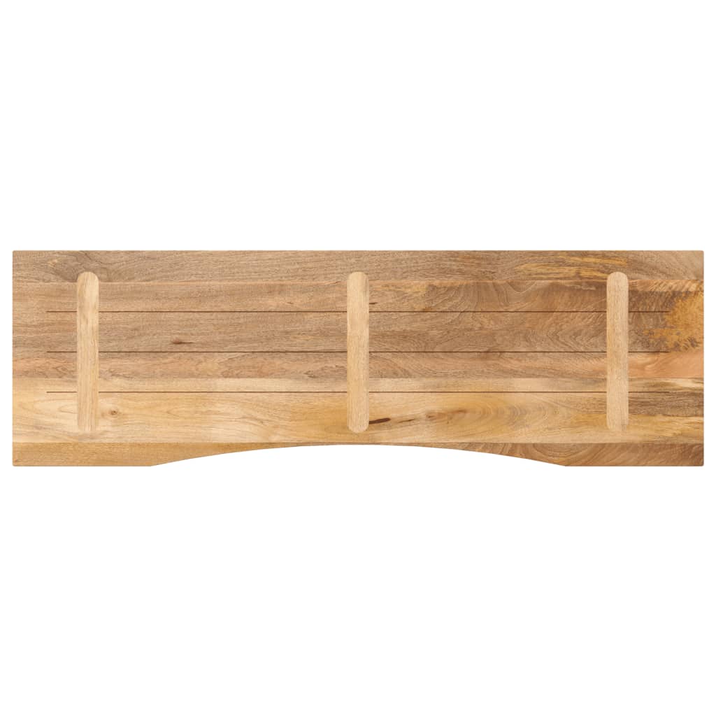 Dessus de bureau avec courbe 160x50x2,5 cm manguier massif brut - XIOS