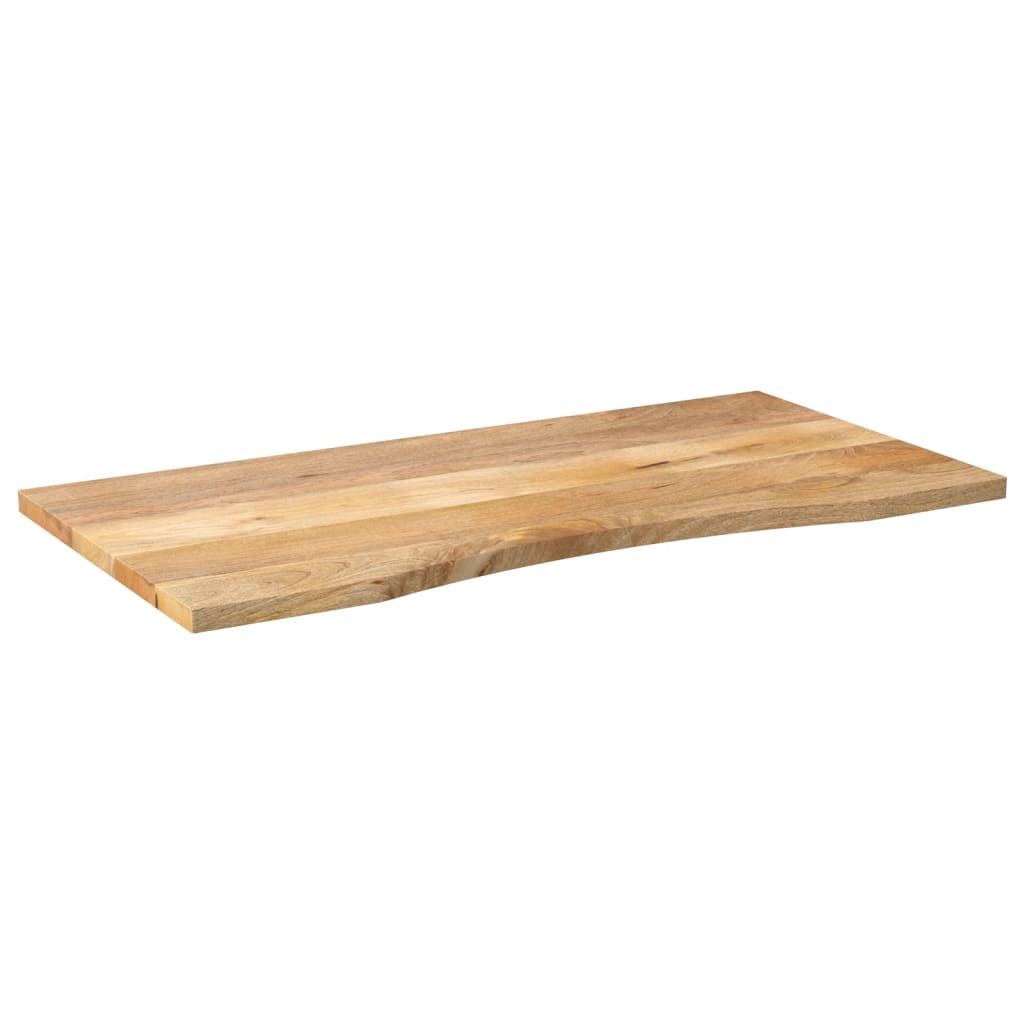 Dessus de bureau avec courbe 140x60x2,5 cm manguier massif brut - XIOS