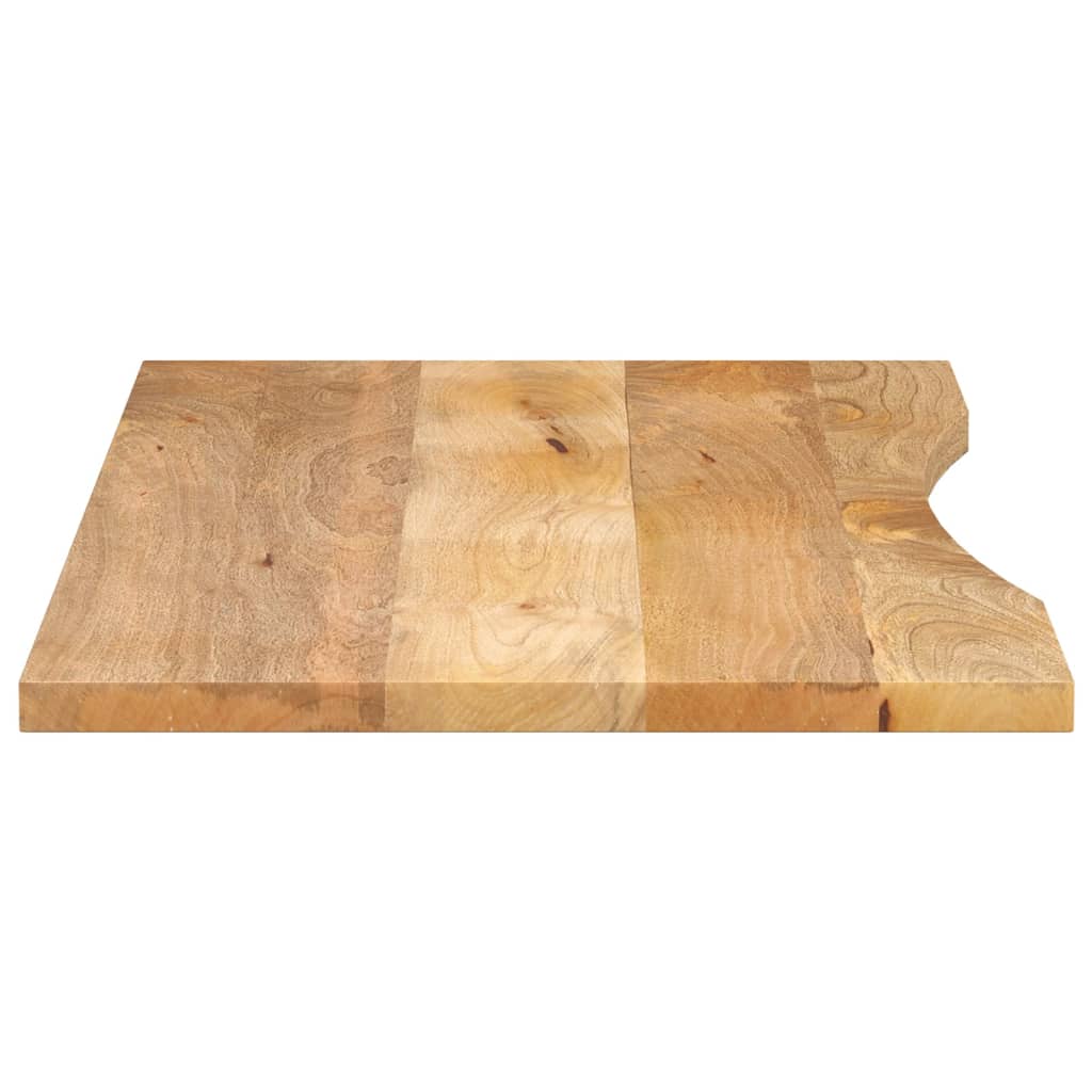 Dessus de bureau avec courbe 140x60x2,5 cm manguier massif brut - XIOS