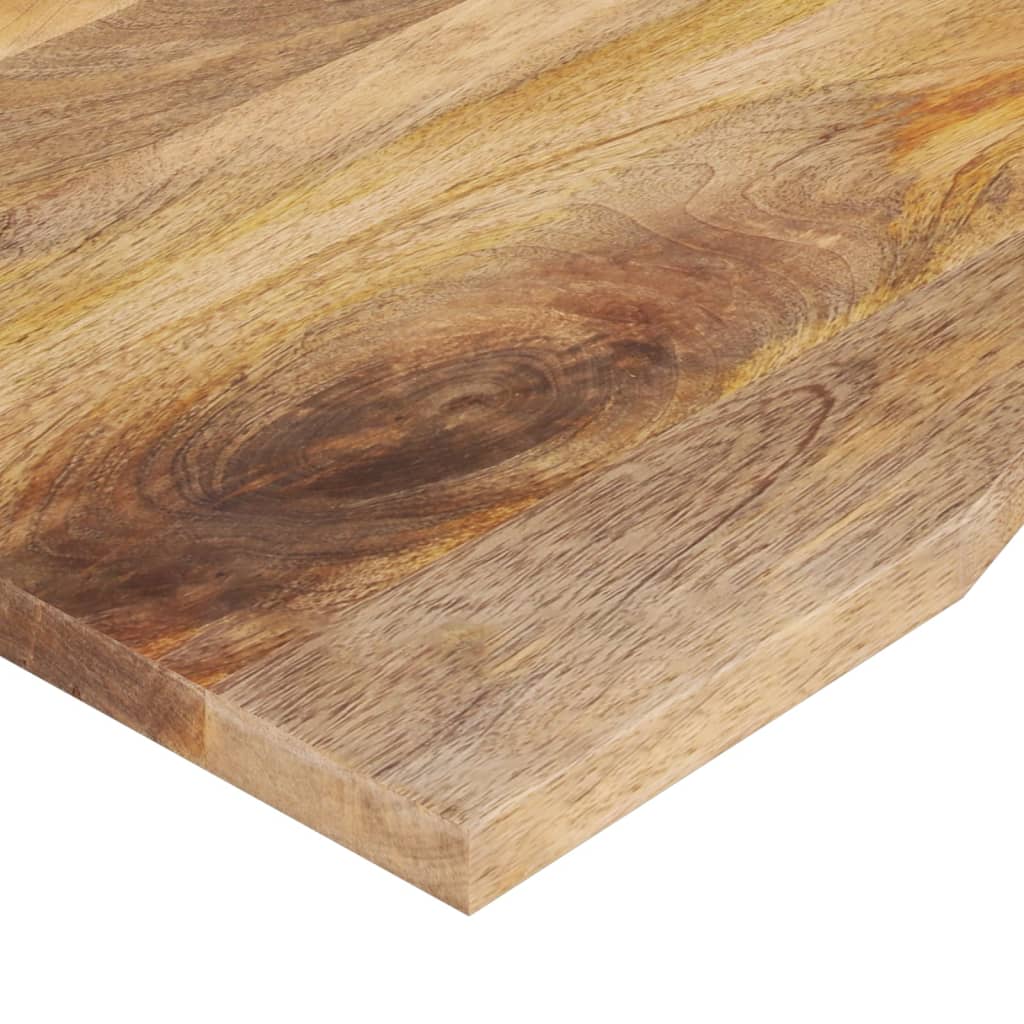 Dessus de bureau avec courbe 140x60x2,5 cm manguier massif brut - XIOS
