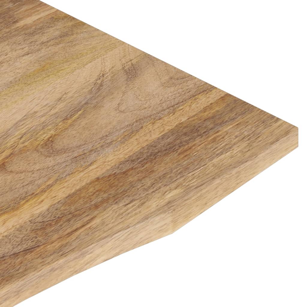 Dessus de bureau avec courbe 140x60x2,5 cm manguier massif brut - XIOS