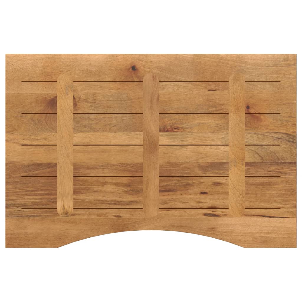 Dessus de bureau avec courbe 100x50x2,5 cm manguier massif brut - XIOS