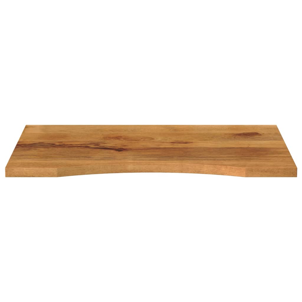Dessus de bureau avec courbe 90x60x2,5 cm manguier massif brut - XIOS