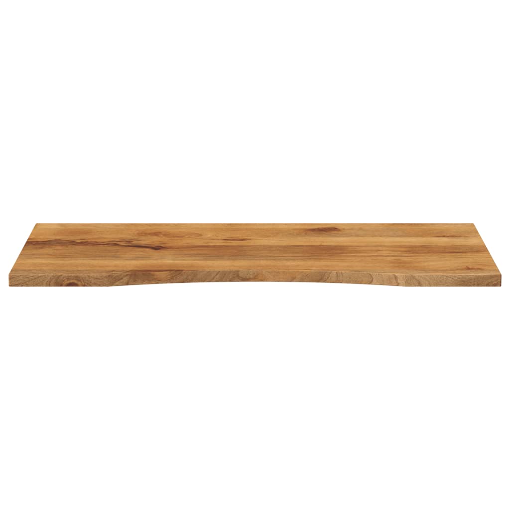 Dessus de bureau avec courbe 120x60x2,5 cm manguier massif brut - XIOS