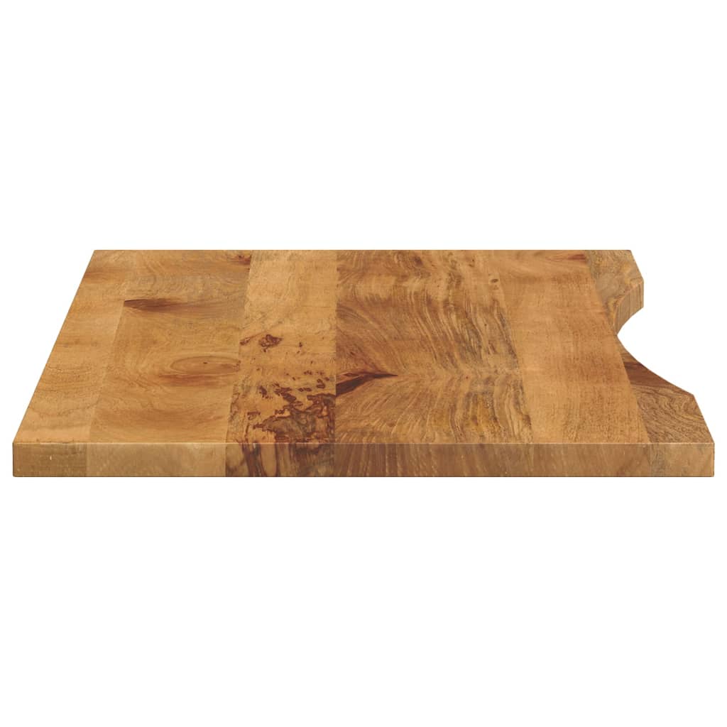 Dessus de bureau avec courbe 120x60x2,5 cm manguier massif brut - XIOS