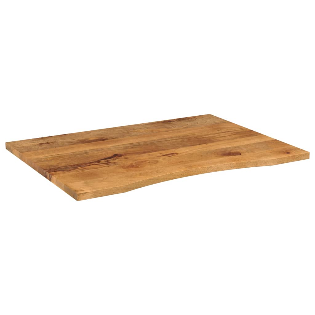 Dessus de bureau avec courbe 110x80x2,5 cm manguier massif brut - XIOS