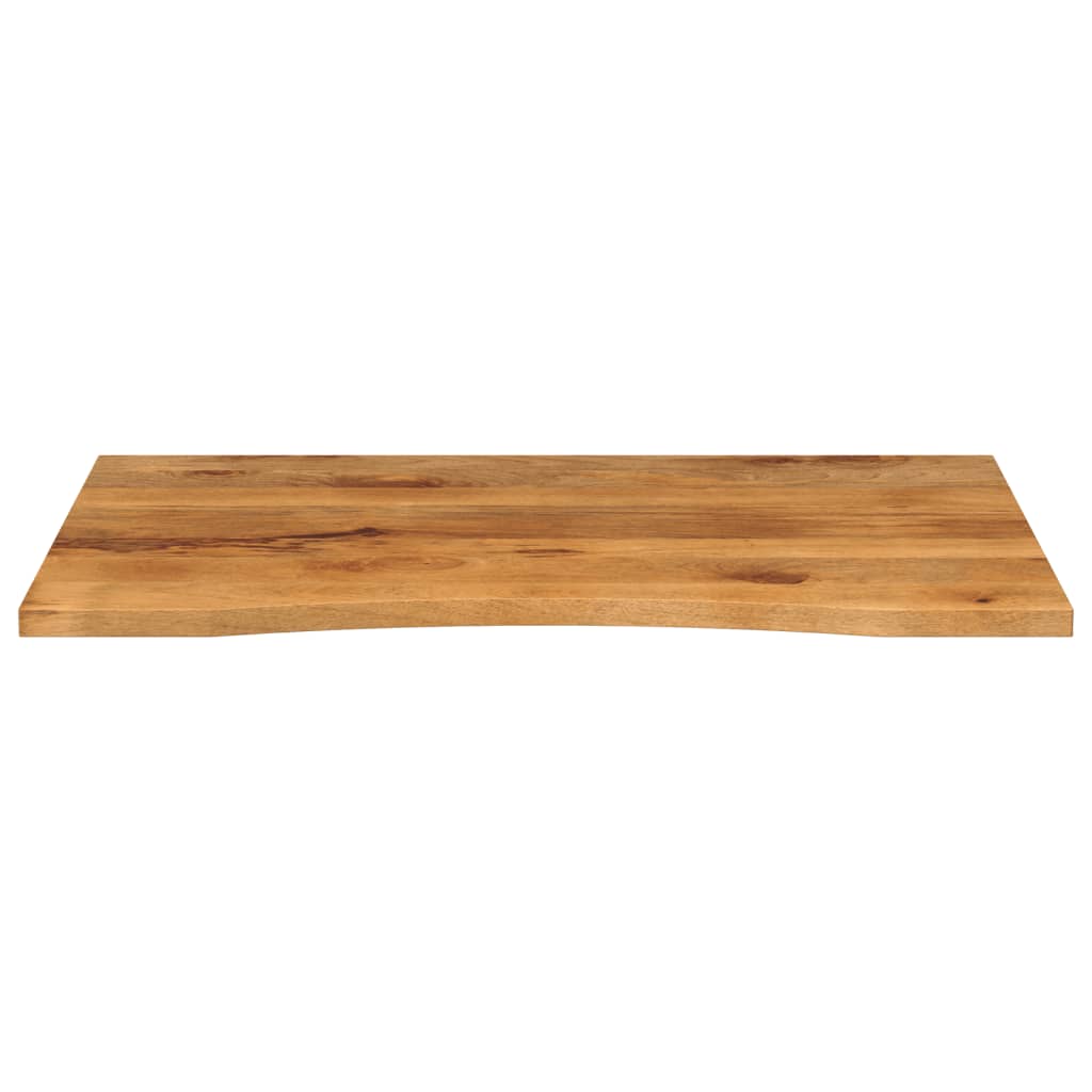Dessus de bureau avec courbe 110x80x2,5 cm manguier massif brut - XIOS