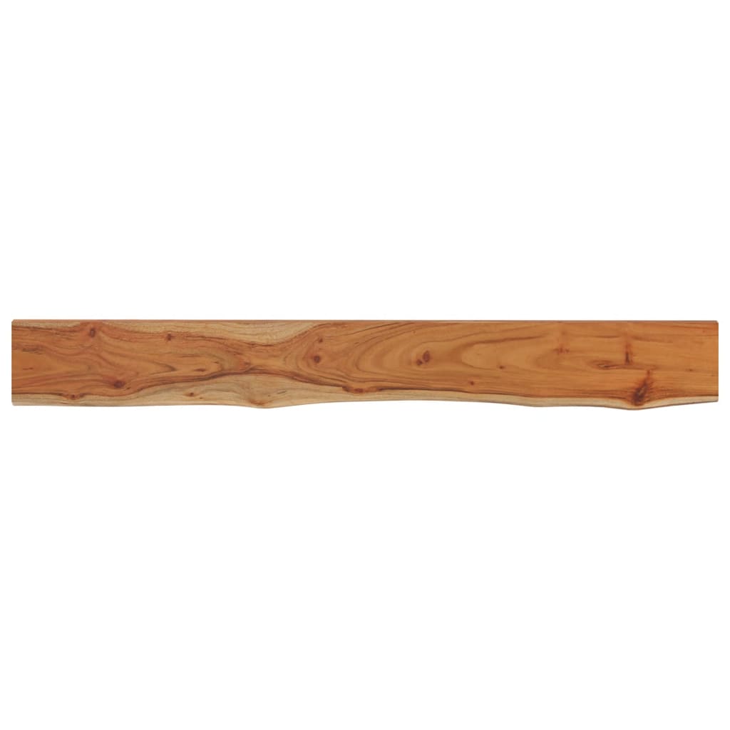 Étagère murale rectangulaire massif acacia bordure assortie - XIOS