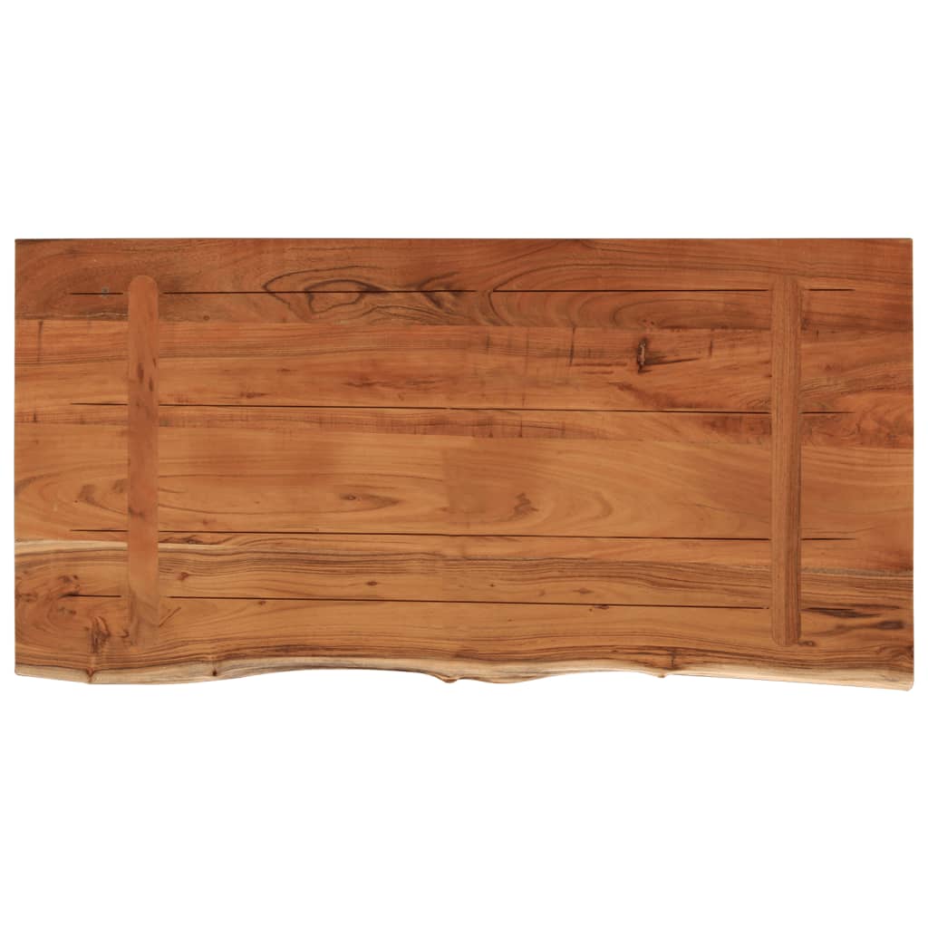 Dessus de table 80x40x2,5 cm rectangulaire bois massif acacia - XIOS