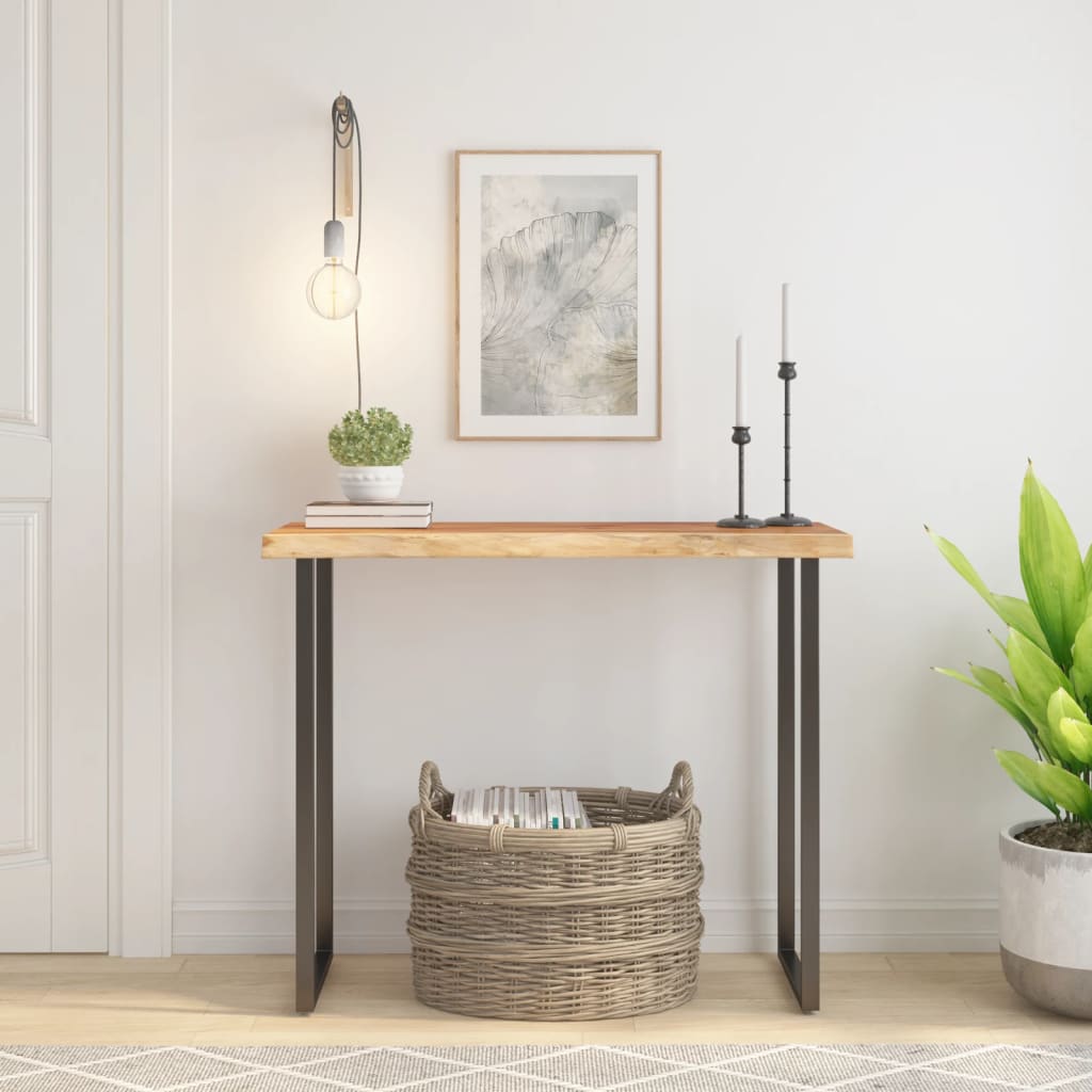 Dessus de table 80x40x2,5 cm rectangulaire bois massif acacia - XIOS