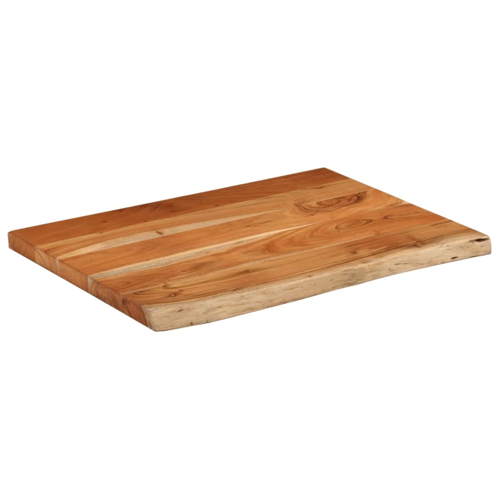 Comptoir de salle de bain 80x60x2,5 cm rectangulaire acacia - XIOS