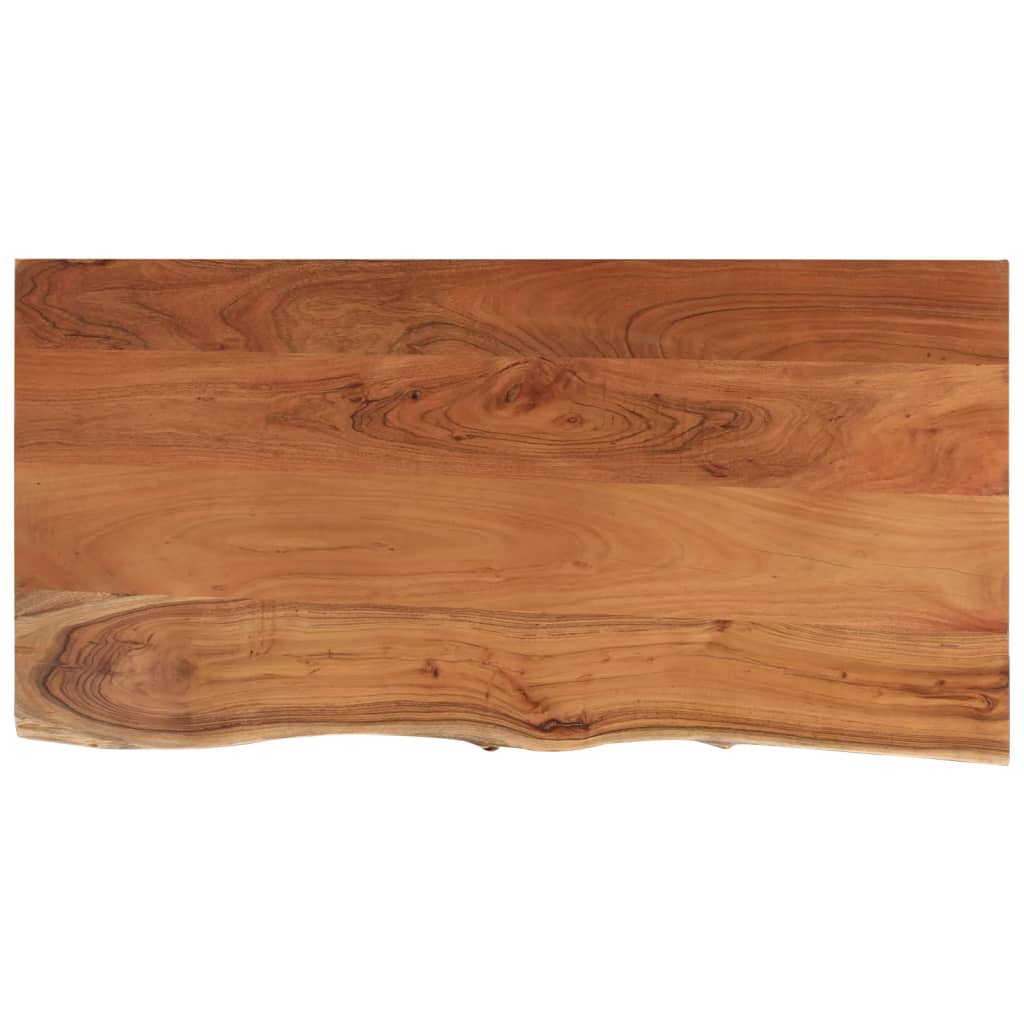 Comptoir de salle de bain 120x60x2,5 cm rectangulaire acacia - XIOS