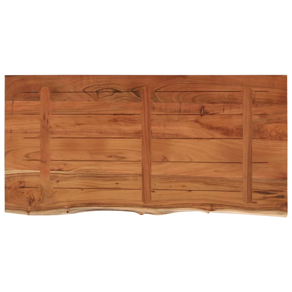 Comptoir de salle de bain 120x60x2,5 cm rectangulaire acacia - XIOS