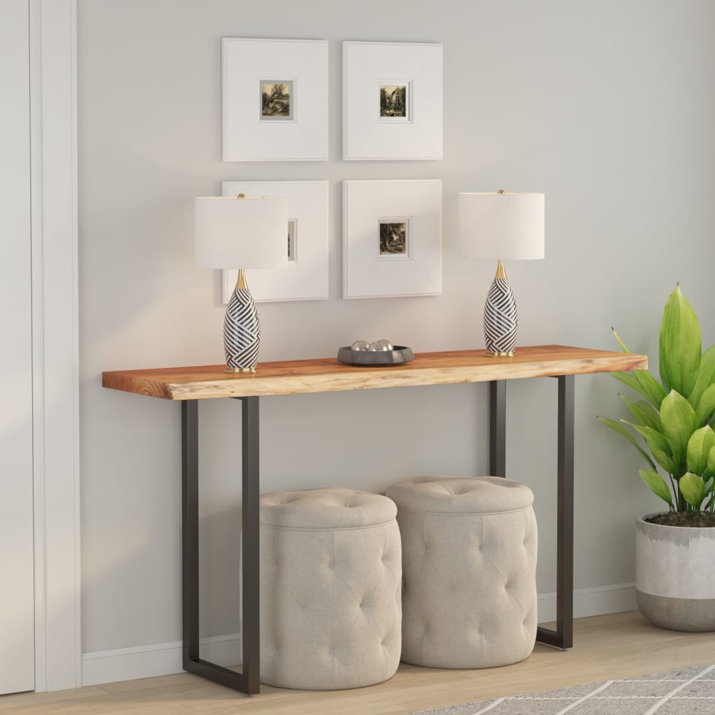 Dessus de table 160x40x3,8 cm rectangulaire bois massif acacia - XIOS