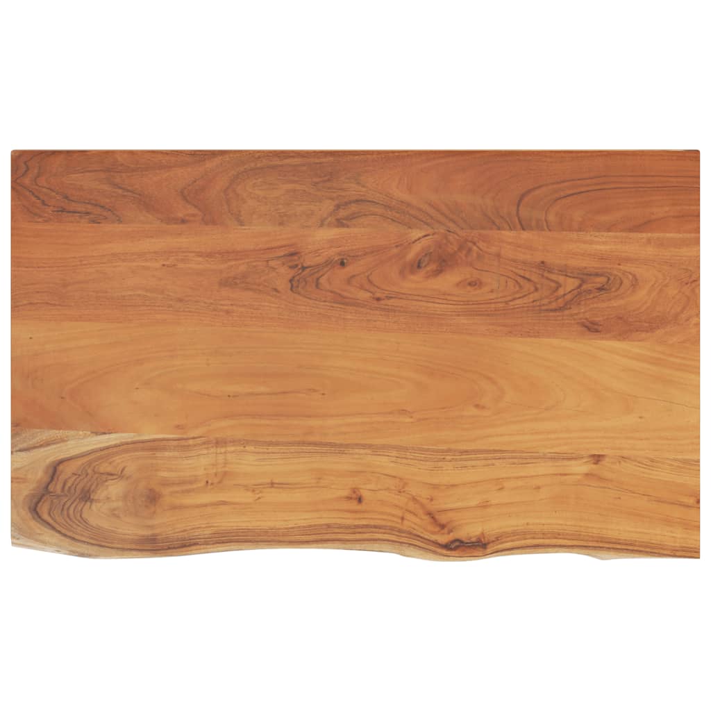 Comptoir de salle de bain 90x60x3,8 cm rectangulaire acacia - XIOS