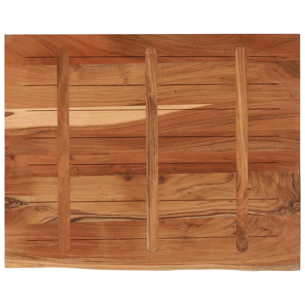 Dessus de table 90x80x3,8 cm rectangulaire bois massif d'acacia - XIOS