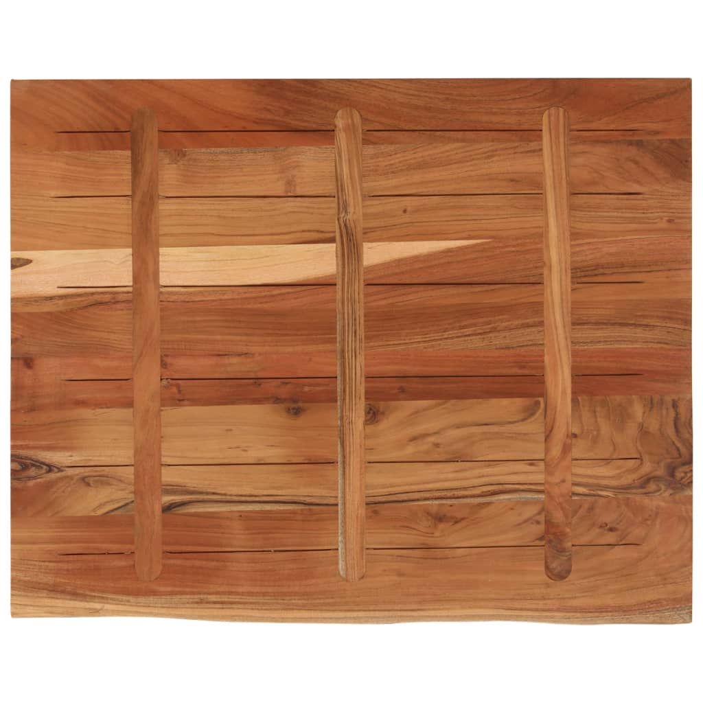 Dessus de table 110x80x3,8 cm rectangulaire bois massif acacia