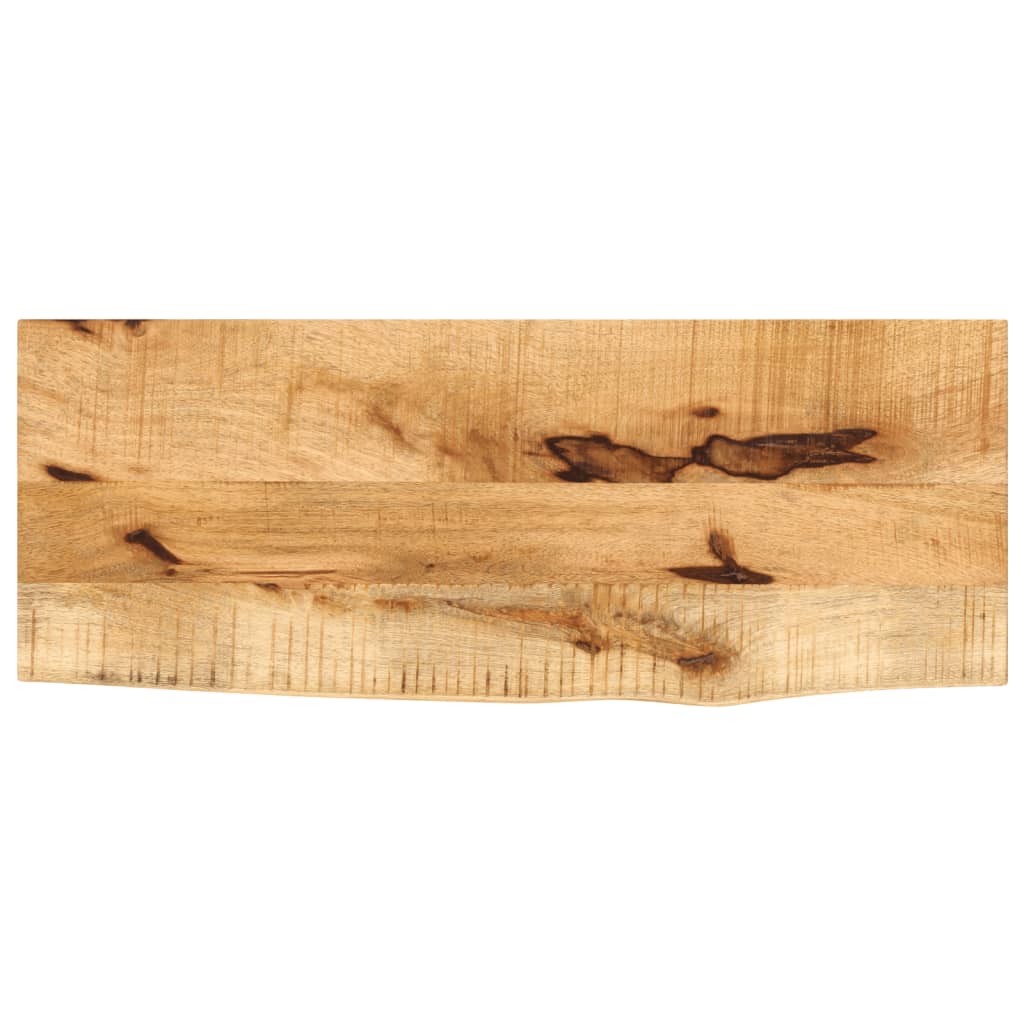 Dessus de table 90x20x2,5 cm bord vif bois massif manguier brut - XIOS
