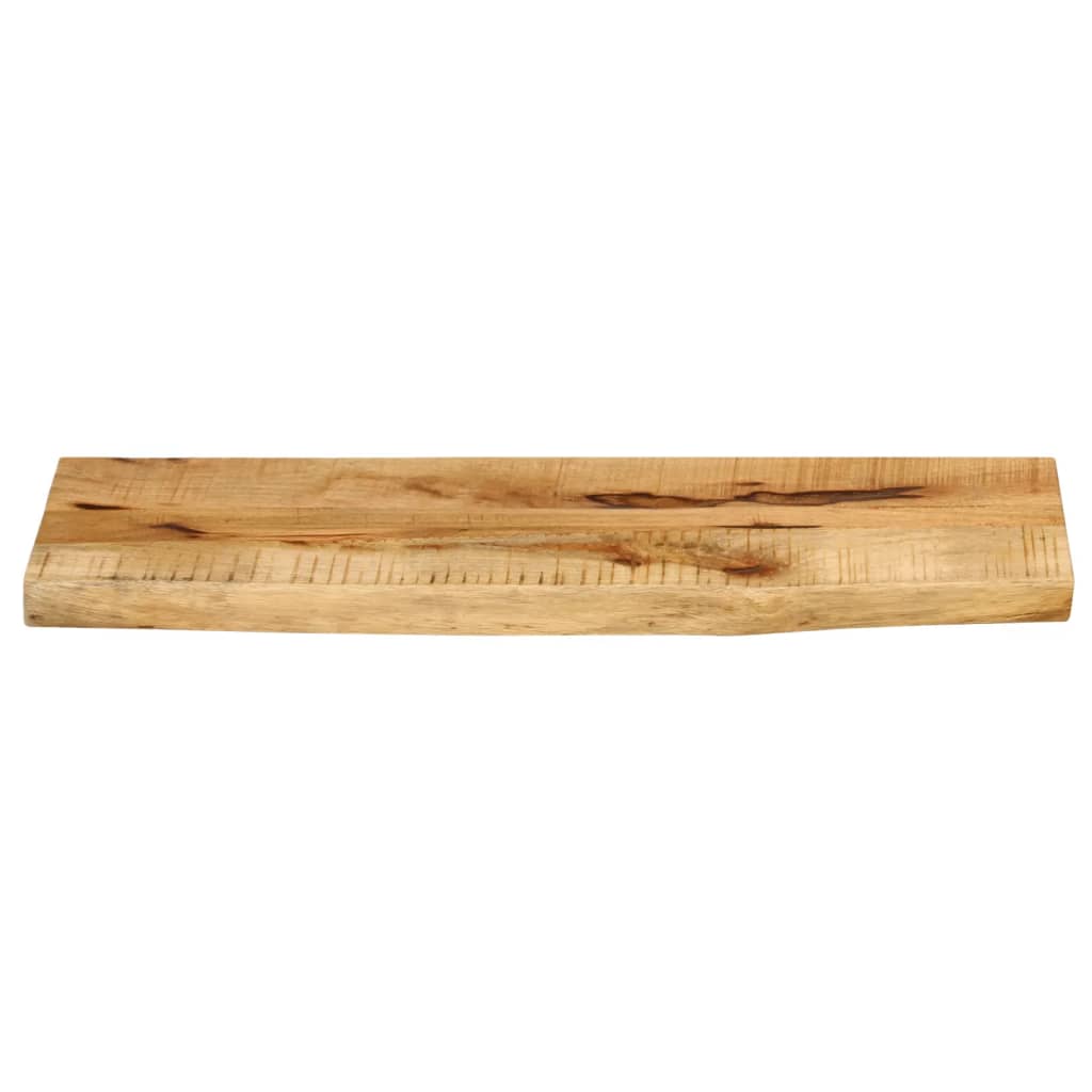 Dessus de table 90x20x2,5 cm bord vif bois massif manguier brut - XIOS