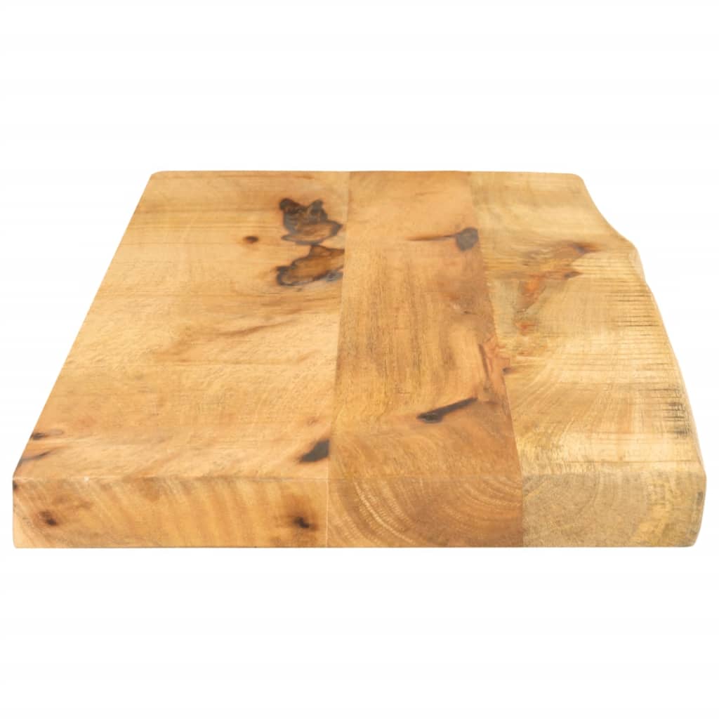 Dessus de table 90x20x2,5 cm bord vif bois massif manguier brut - XIOS