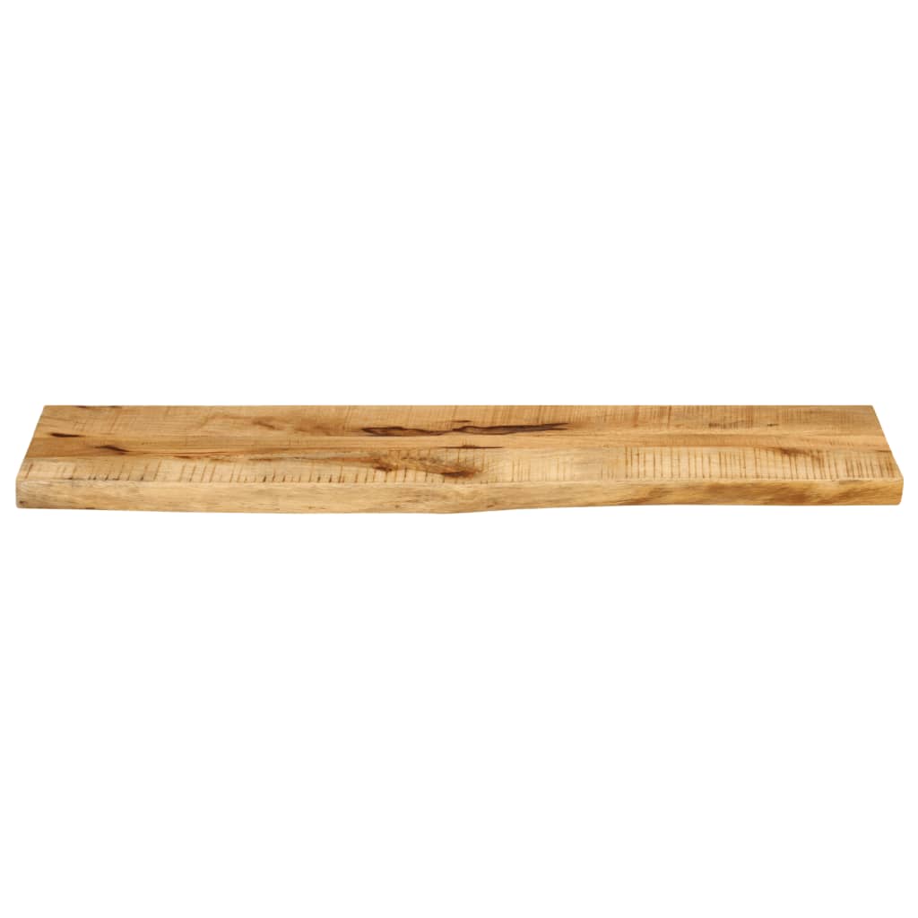 Dessus de table 100x20x2,5cm bord vif bois massif manguier brut - XIOS