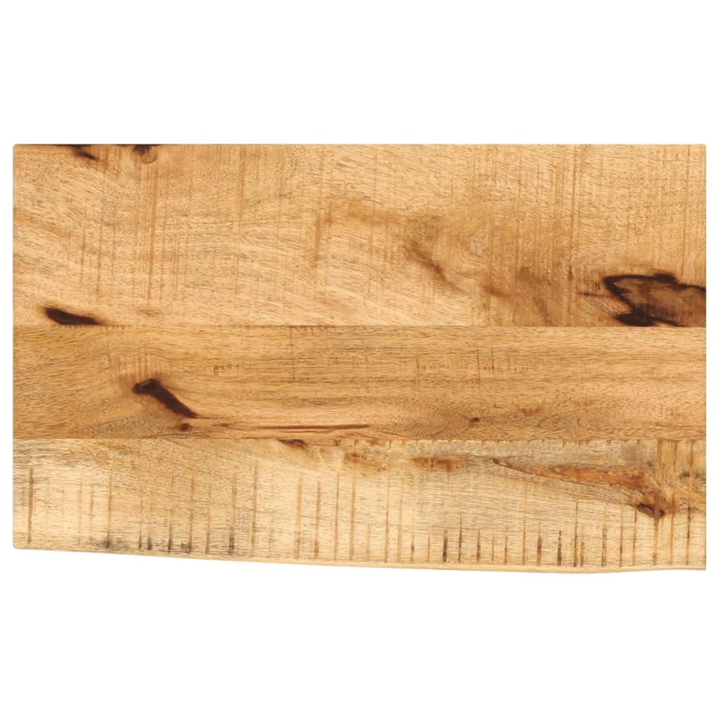 Dessus de table 60x30x2,5 cm bord vif bois massif manguier brut - XIOS