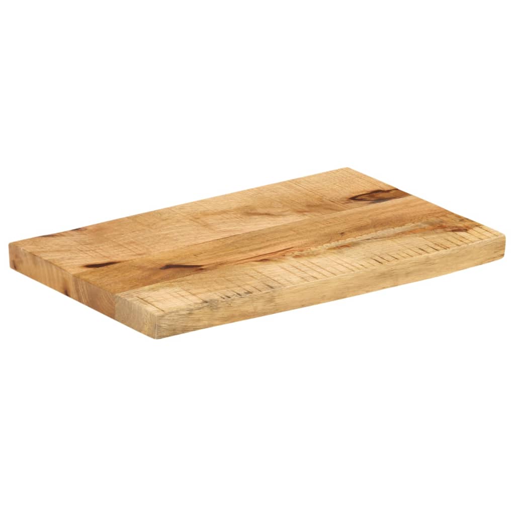 Dessus de table 60x30x2,5 cm bord vif bois massif manguier brut - XIOS