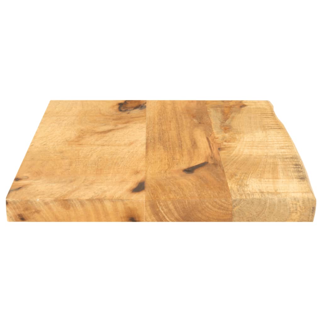 Dessus de table 60x30x2,5 cm bord vif bois massif manguier brut - XIOS