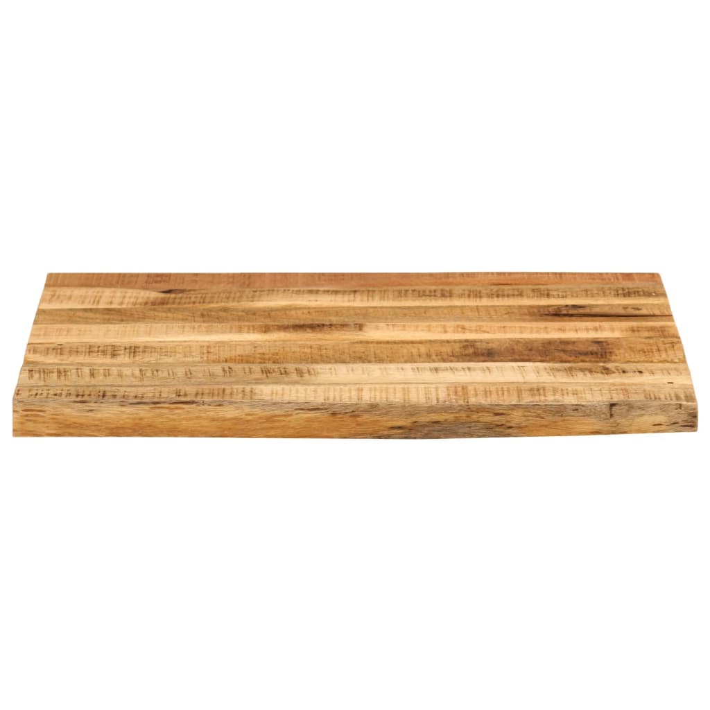 Dessus de table 40x40x2,5 cm bord vif bois massif manguier brut - XIOS