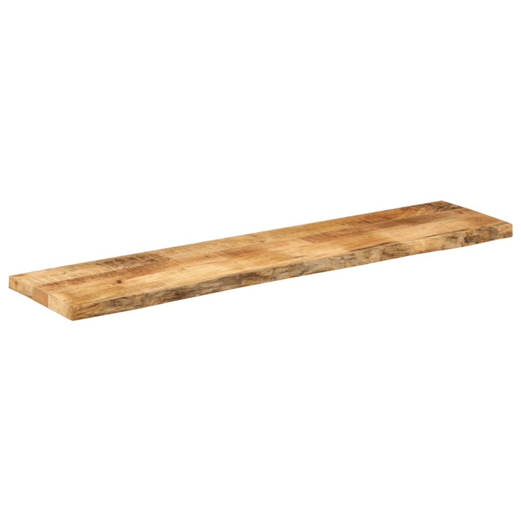 Dessus de table 180x40x2,5cm bord vif bois massif manguier brut - XIOS