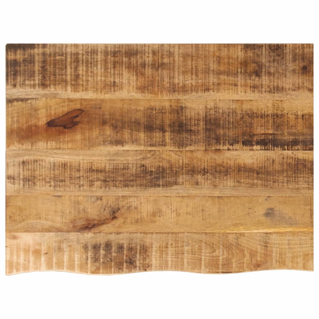 Dessus de table 70x60x2,5 cm bord vif bois massif manguier brut - XIOS
